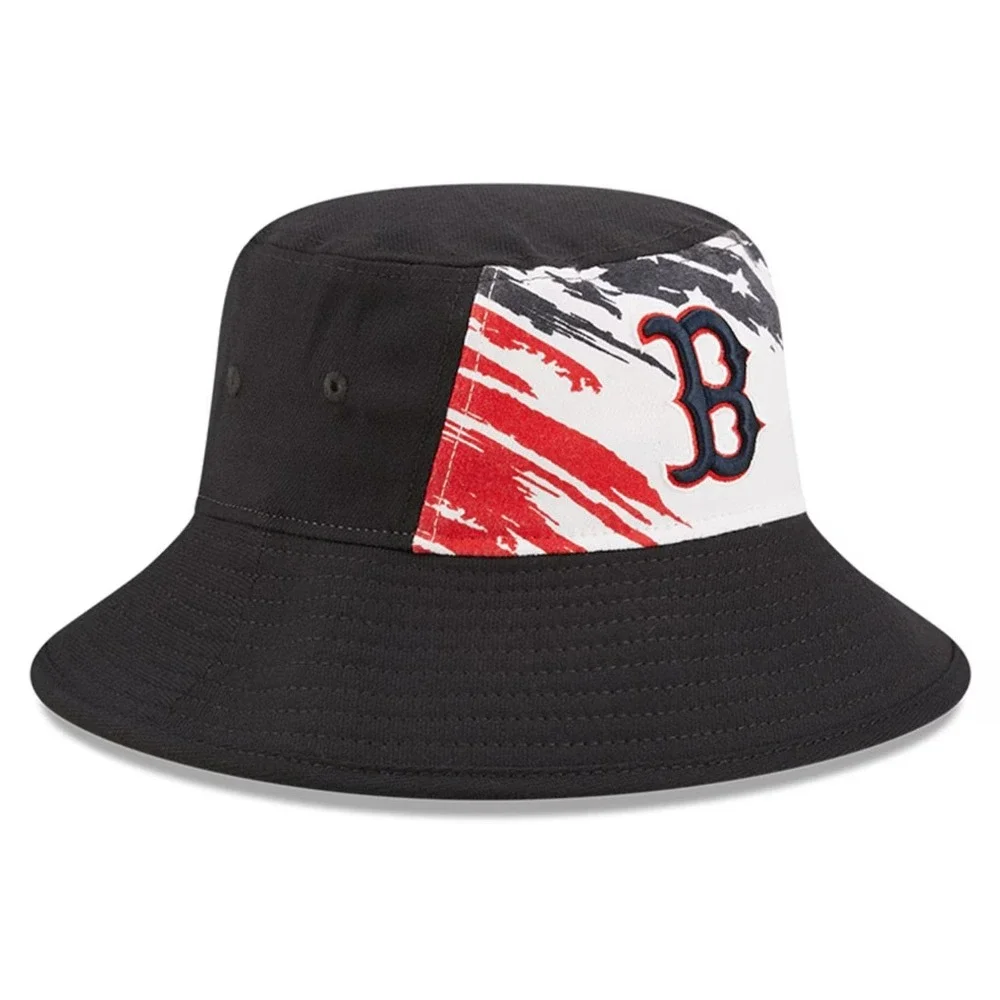 New Era Boston Red Sox Fourth 4th of July‎ Red, White, and Blue Bucket Hat OSFM